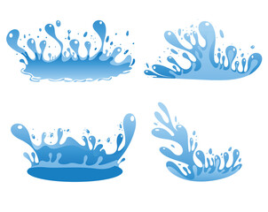 water splash on isolated background
