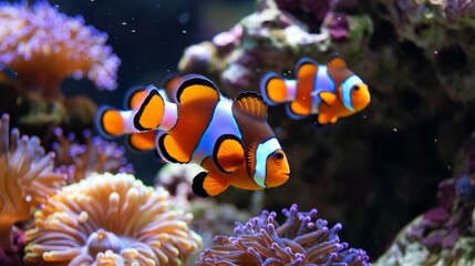 clown fish close up generative ai