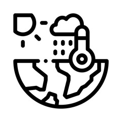 climate line icon