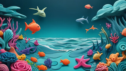 coral reef in the sea