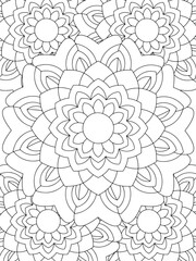 All these designs are hand-drawn and unique 
Flower Beautiful black and white illustration for adult coloring book,
This is a printable Beautiful Zentangle Coloring page for KDP Interior, POD products