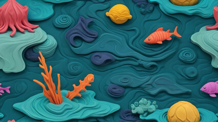 coral reef in the sea