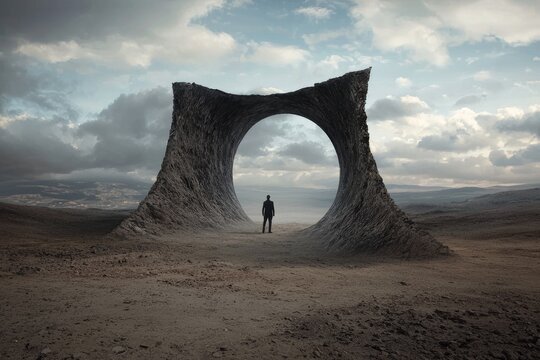Dual existence: An artistic depiction of a parallel universe, blending abstract elements and surreal visuals, highlighting the enigmatic nature of alternate dimensions.