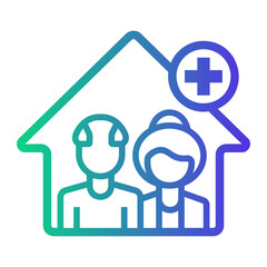 couple Line Gradient Icon