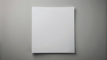 Fototapeta premium Pristine blank white paper sheet with crisp edges and smooth surface, devoid of any writing, marks or creases, isolated on a neutral background.