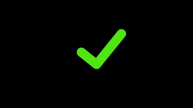 White and Green check mark on transparent background. Check mark symbol. approved tick mark icon,
Check mark icon animation , right mark icon. check box, tick box, green checkmark.