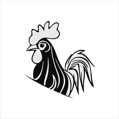 Rooster mascot logo concept design