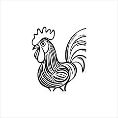 Rooster mascot logo concept design