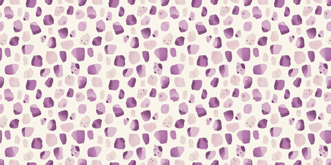 a seamless pale lavender square pattern on a beige background, in a watercolor, hand-drawn style
