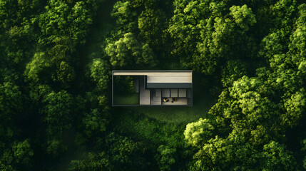 Harmonious Blend of Architectural Aesthetics and Natural Beauty: An Eco-friendly Dwelling Nestled in Verdant Wilderness