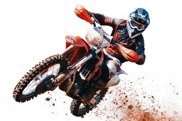 Dirt bike rider, Supercross, Sport concept, nice action of motorcycle jump
