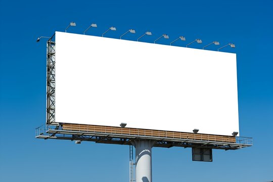 屋外広告ポスター用の空白の看板｜Billboard blank for outdoor advertising poster.