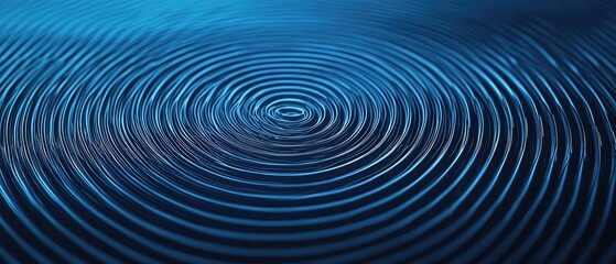 A blue wave with ripples in the water. Concept of tranquility and serenity. Concept of tranquility and serenity