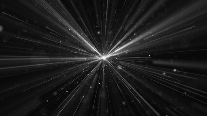 Obraz premium 宇宙 爆発 放射状 パーティクル