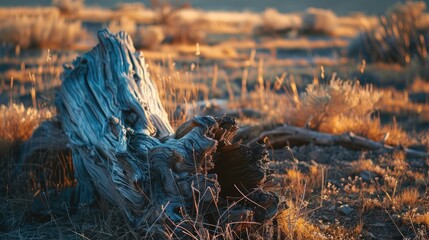 Dried soil and aged tree bark