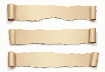 Naklejka premium Grunge Torn Paper Elements: Create Unique Stickers, Collages, and Banners with Vector Graphics