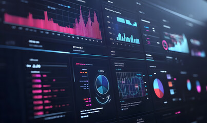 Obraz premium Futuristic Stock Market Chart with Glowing Data or Dynamic Financial Timeline for graphic background