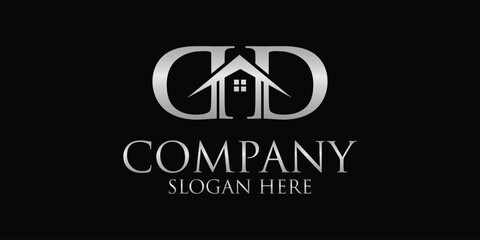 DD  creative logo for company and real estate,vector