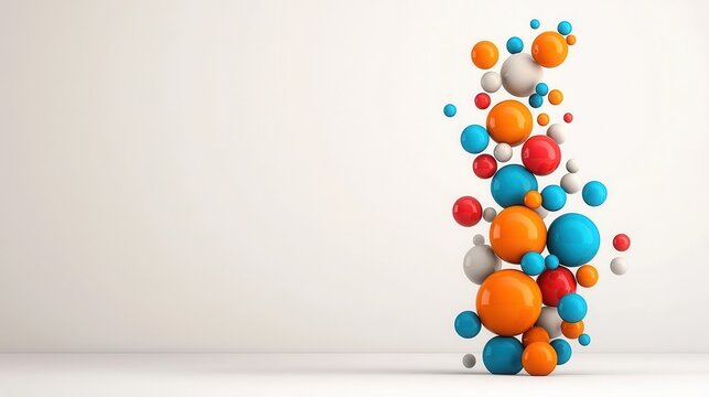 Data Visualization of Diverse Customer Buying Behavior in Minimalist Scatter Plot with Copy Space