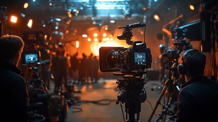 Show the fastpaced, organized chaos of behind the scenes  setup  staging as the crew races to meet the filming schedule