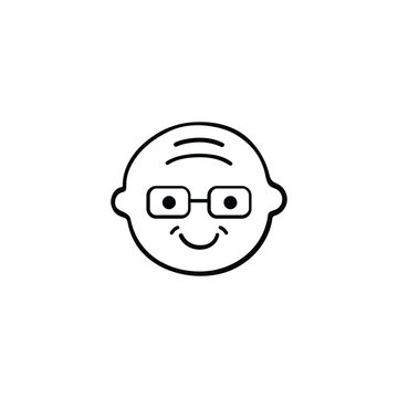 recommend clip art: Grandpa Line Style Icon Design