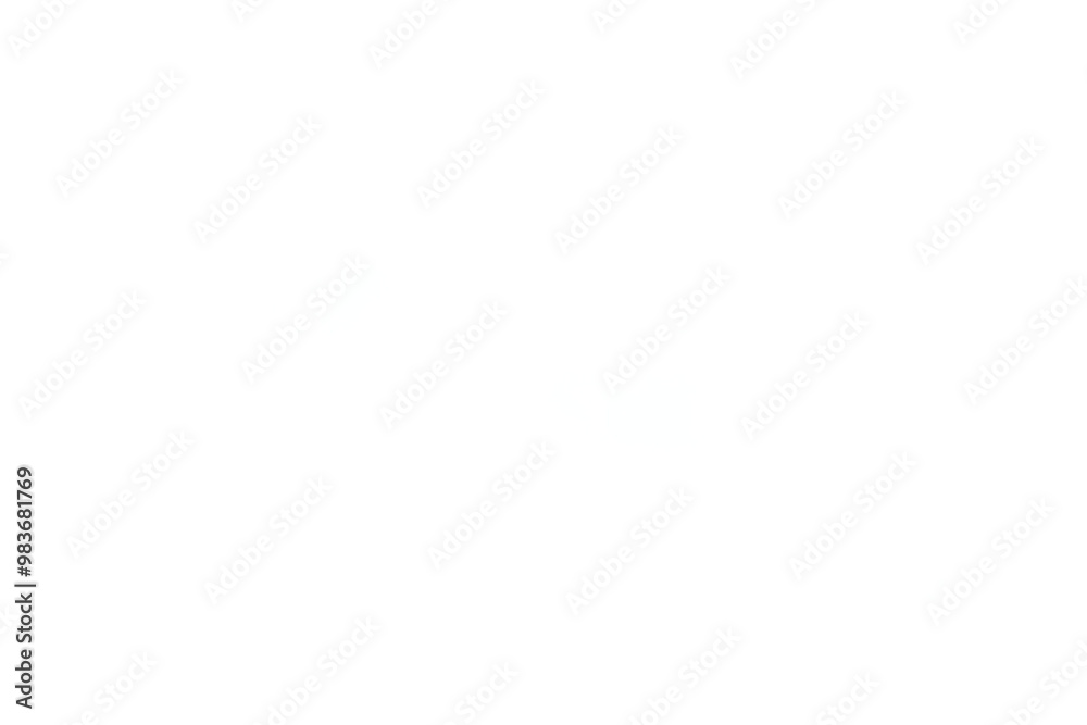 Wall mural white cloud isolate on transparent background