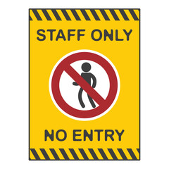 No entry allowed, flat logo