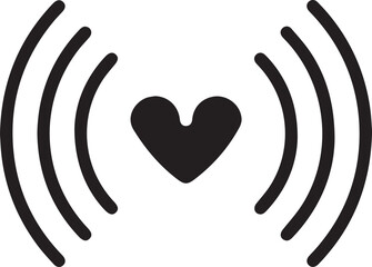 Love icon symbol vector image illustration
