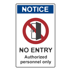 No entry allowed, flat logo