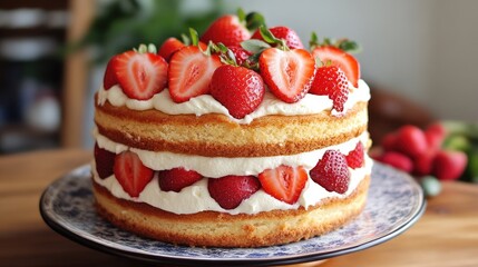 A strawberry shortcake