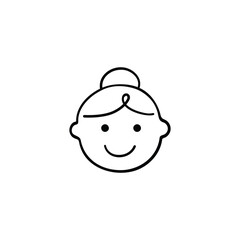 Mom Line Style Icon Design