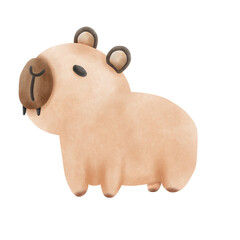 Capybara cartoon 