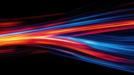 Abstract motion effects created by light trails