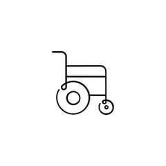 Wheelchair Line Style Icon Design