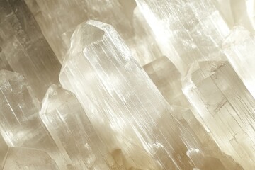 Clear Selenite Gemstone Texture