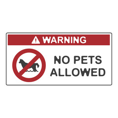 no pets allowed, flat logo