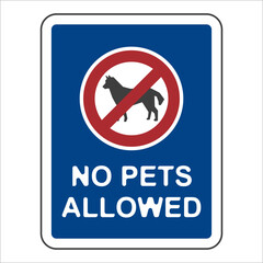 no pets allowed, flat logo