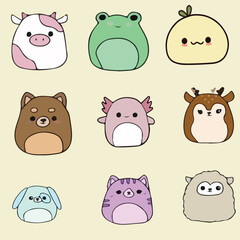 animal icon vector flat illustration