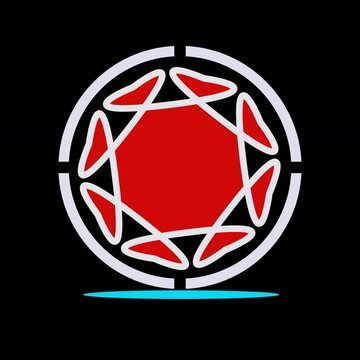Circle Animation Black Background