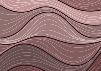 Brown line curve graphic concept art background