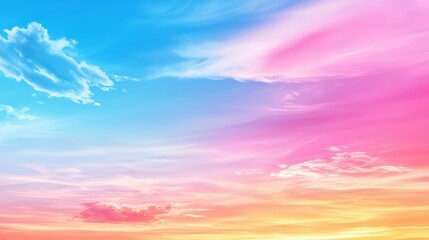 Obraz premium Colorful Sky with Clouds