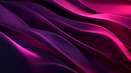 Obraz premium Flowing waves of purple and pink colors create a mesmerizing abstract pattern