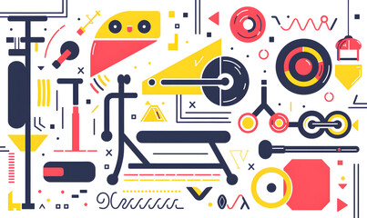 fruits and vegetable herbal concept  for background or 2d illustrator cartoon.