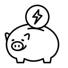 An icon representing storing power.