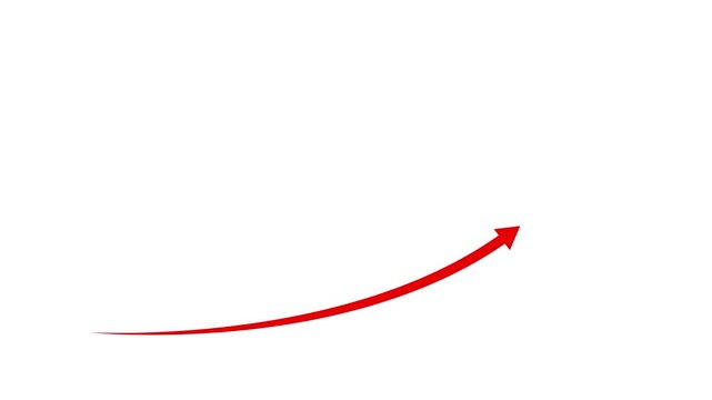 Rising arrow transparent channel. arrow rising transparent channel, business growth arrow and graph chart, Business line arrow.