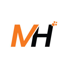 MH Logo Design, Vector Design