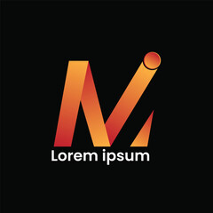 M IT Logo Design Vector Design 