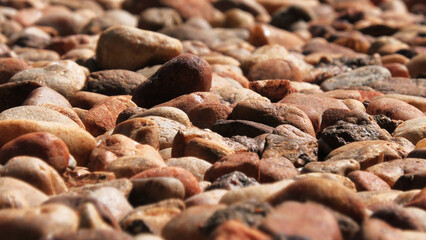 Open space paved with cobblestones