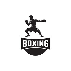 Creative Set Of Illustration Boxing Logo Design