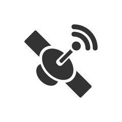 Satellite Icon with WiFi Signal for Technology Concepts. Illustration of a satellite icon with WiFi signal, representing communication, technology, and global connectivity ideal for tech and digital